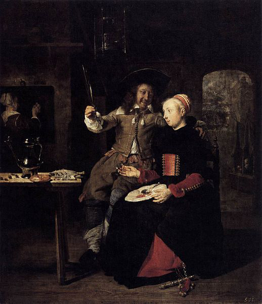 Portrait of the Artist with His Wife Isabella de Wolff in a Tavern
